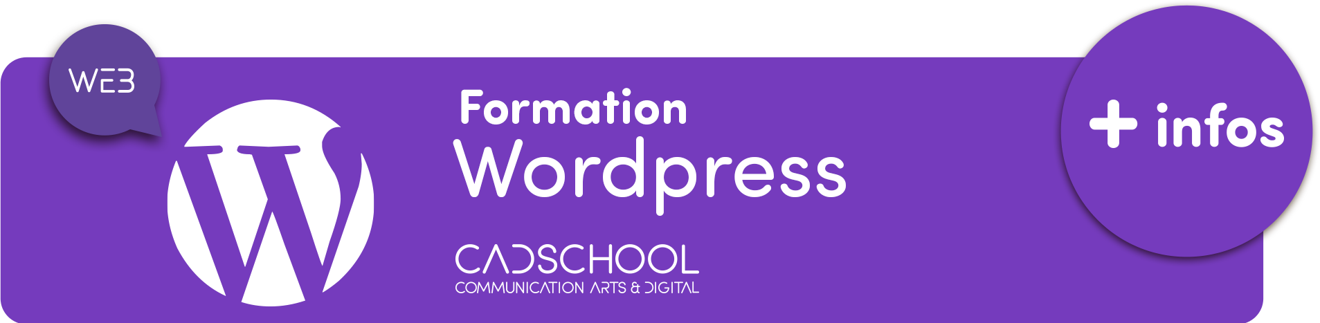 Formation WordPress dans le centre de formation Cadschool
